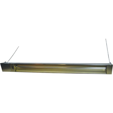 Tpi Indoor/Outdoor Quartz Electric Infrared Heater 240V 3000W Stainless Steel OCH57240VSSE